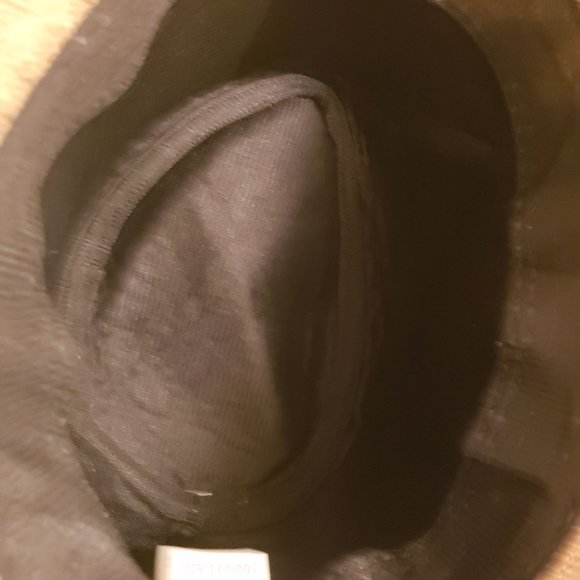 Flax Fedora size 7 1/4 earth brown woven flax linen - Picture 4 of 9